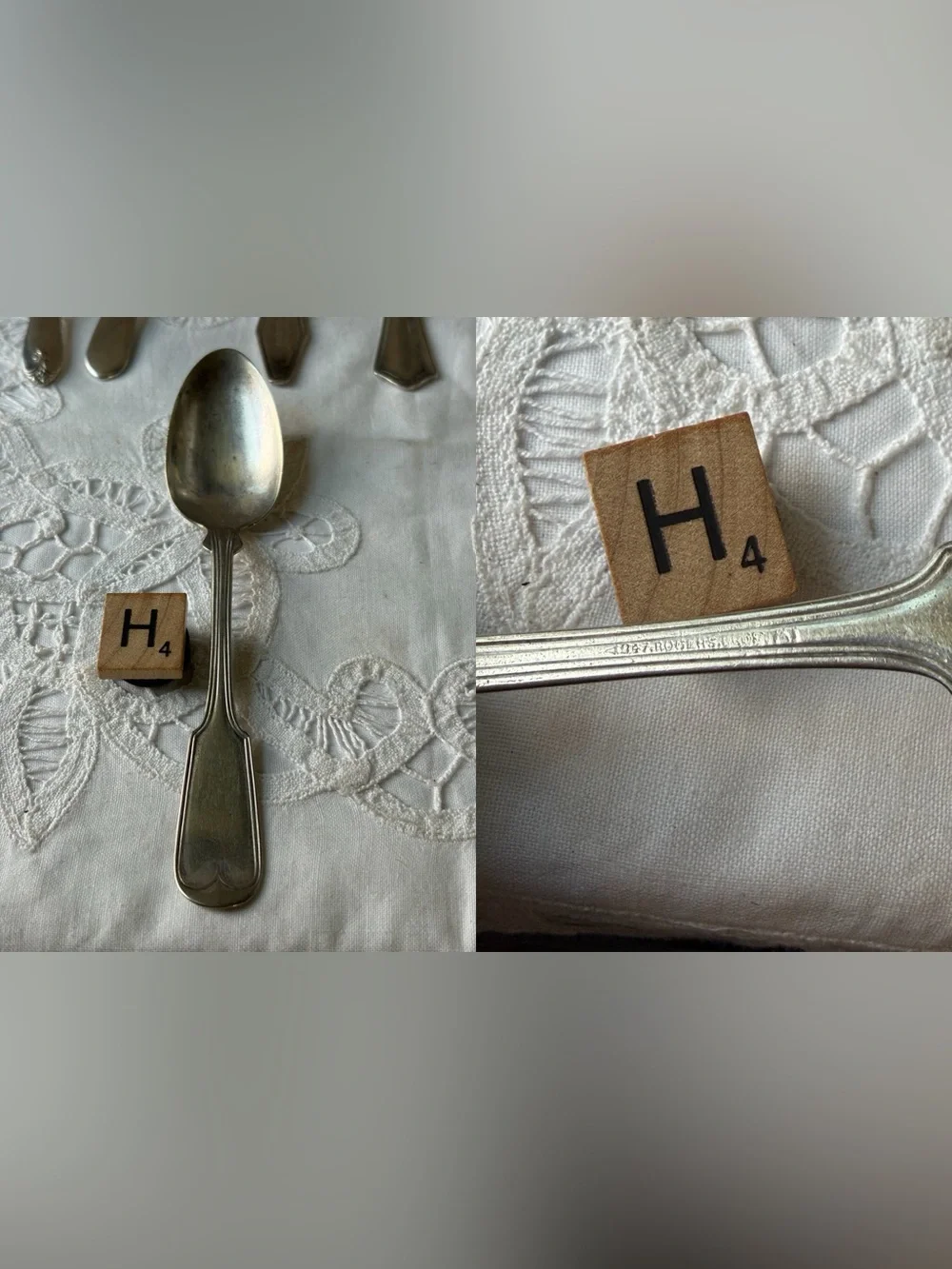 Art Deco Silver plated flatware replacement  spoon